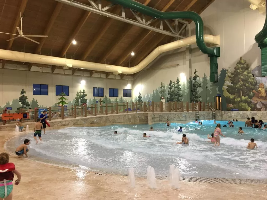 The Slap Tail Pond at Great Wolf Lodge is wave pool fun.