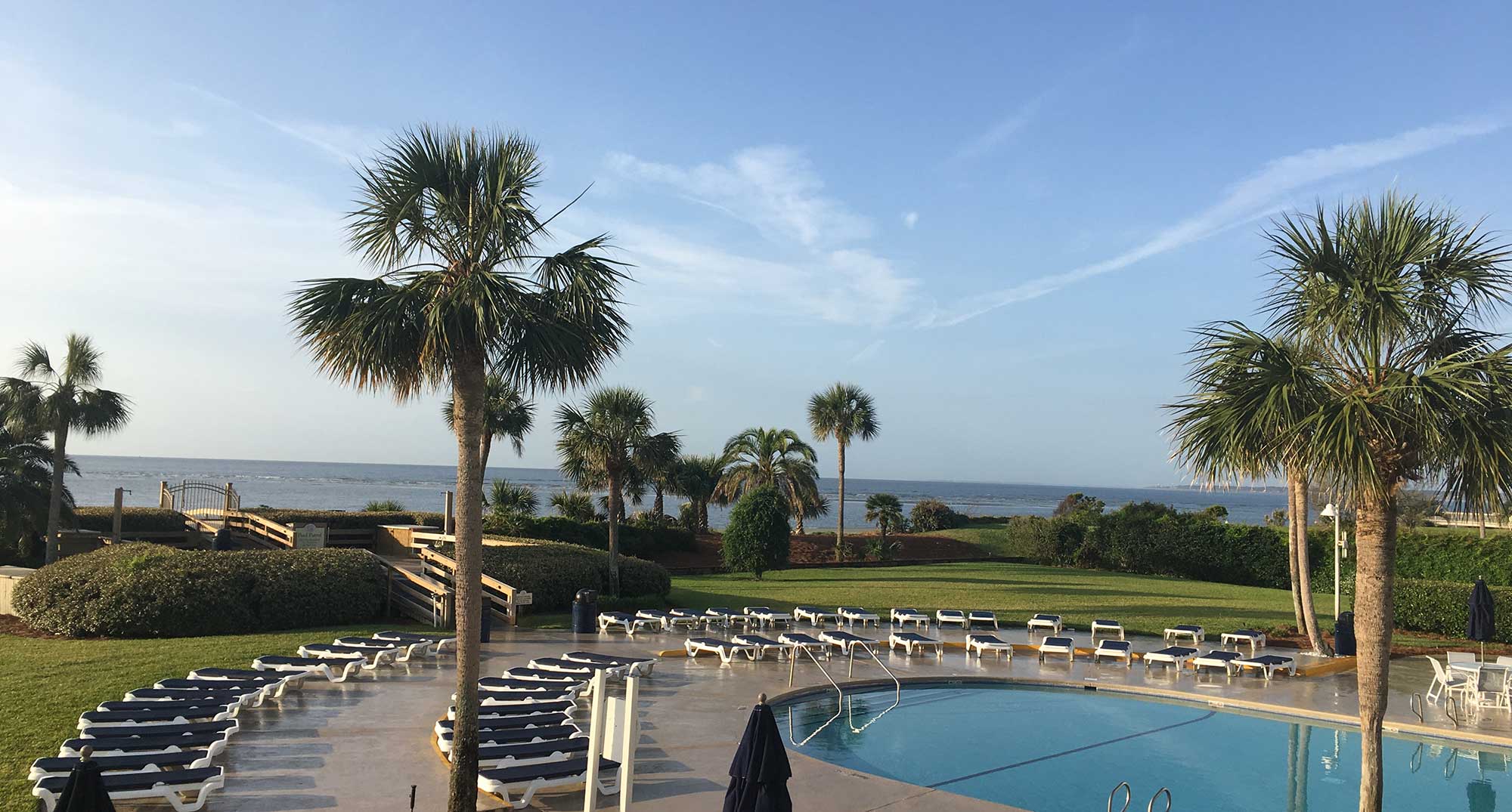 The beach Club at St Simons is an idea home base for families with a beautiful pool and access to the beach just over the boardwalk.