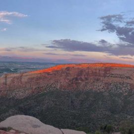 Off the Beaten Path Colorado Colorado National Monument at sunset