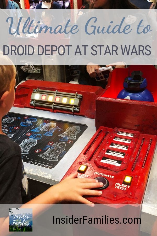 Everything you need to know about Droid Depot at Star Wars Land! Customize your own R or BB unit droid at Droid Depot at Galaxy's Edge Walt Disney World. #StarWars #GalaxysEdge