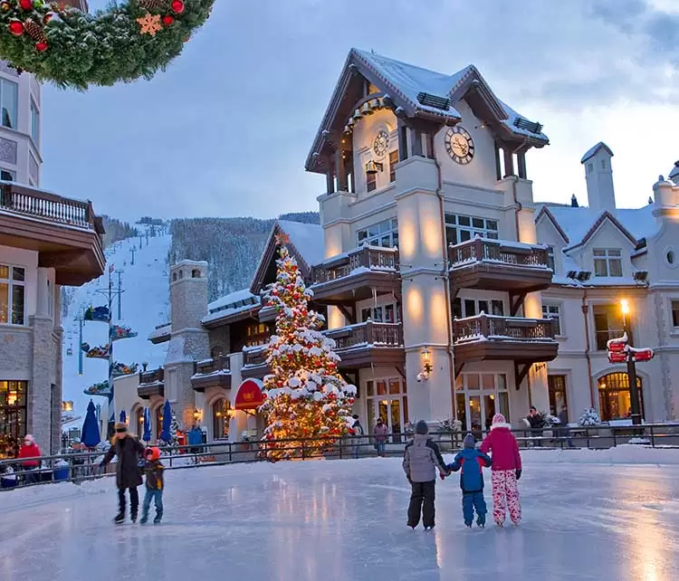 Alderhof Ice skating rink in Vail