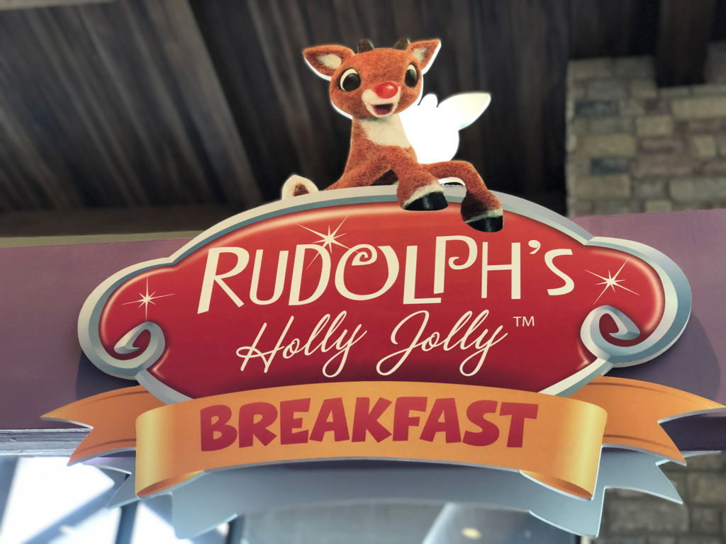 Sign for Rudolph's Holly Jolly Breakfast