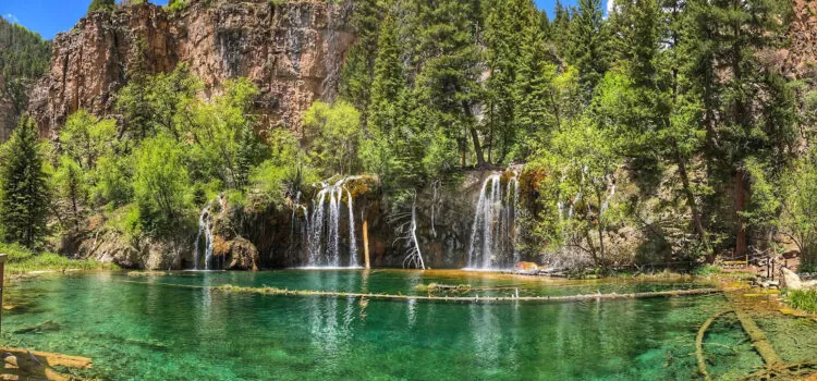 Colorado Waterfalls filled with Family Fun Hanging Lake on one of the most spectacular of Colorado waterfalls