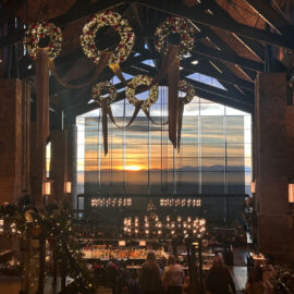 Christmas at Gaylord Rockies Returns for 2024 Great hall at Gaylord ICE decorated for Christmas
